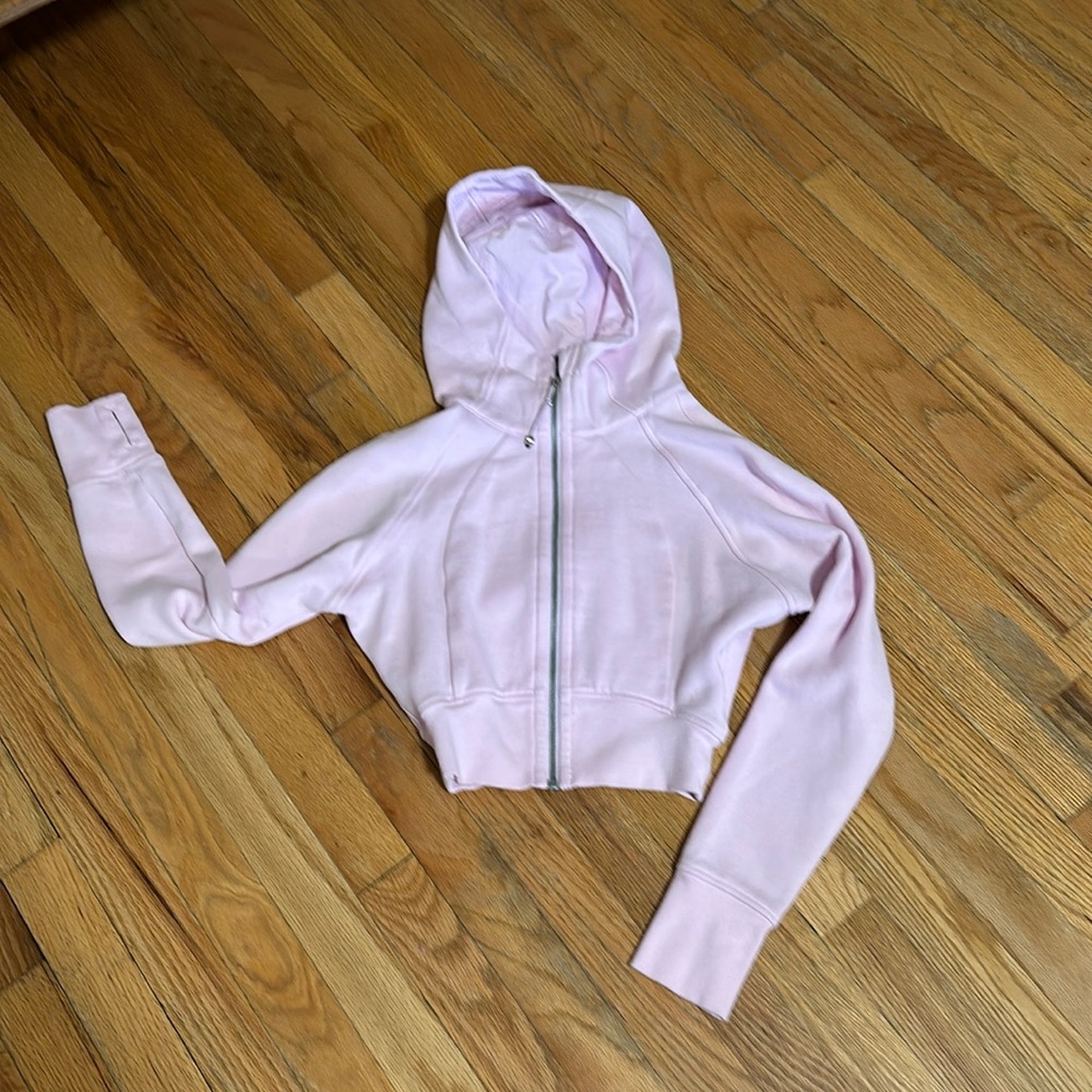 Lululemon cropped full zip scuba hoodie